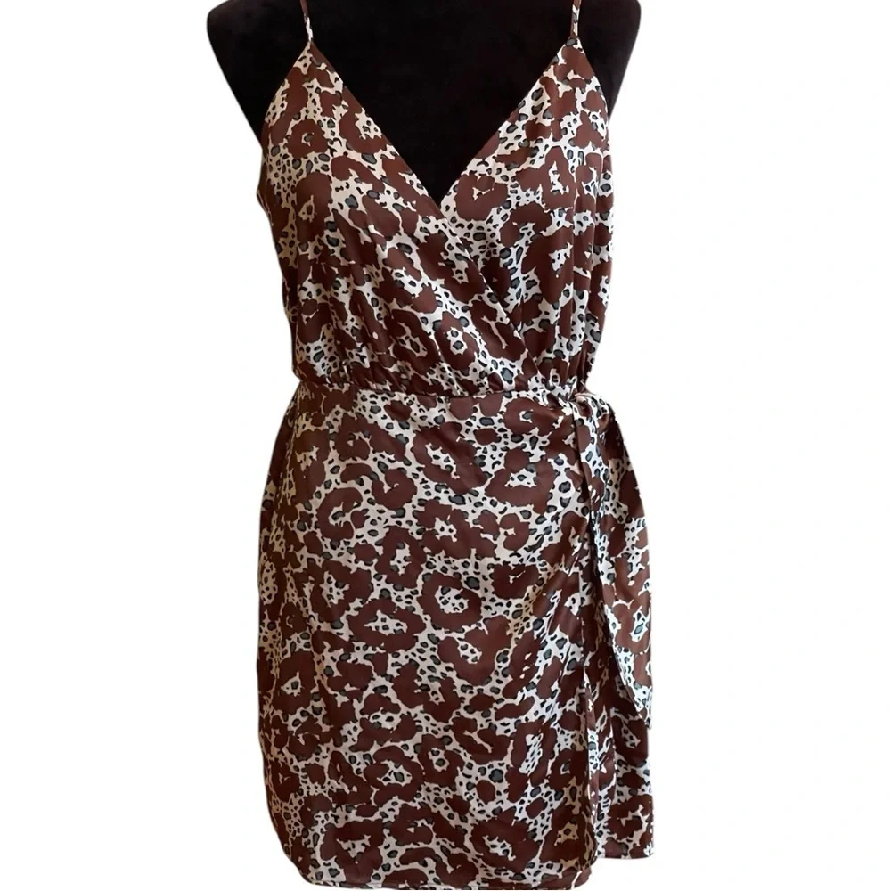 MOON RIVER MULTI PRINT SHEATH DRESS SZ LG - Picture 1 of 9